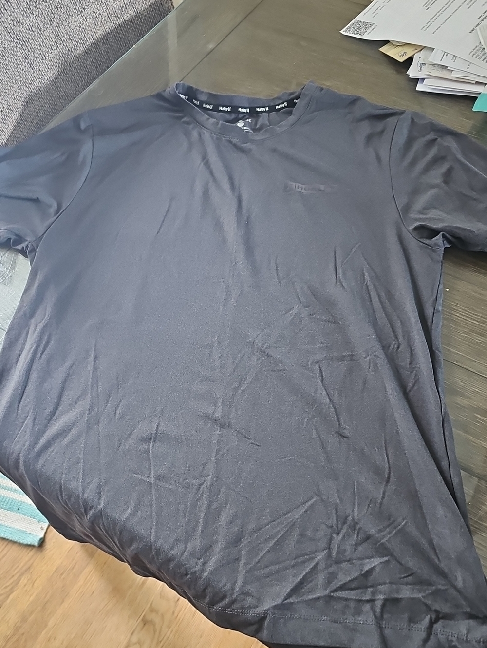 Hurley Men's Black Crew Tee